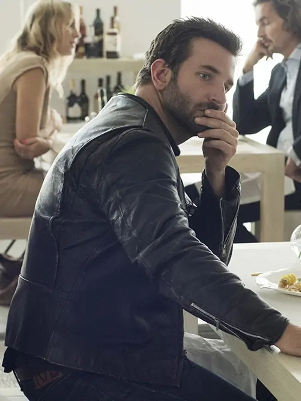 Burnt Bradley Cooper Black Leather Jacket