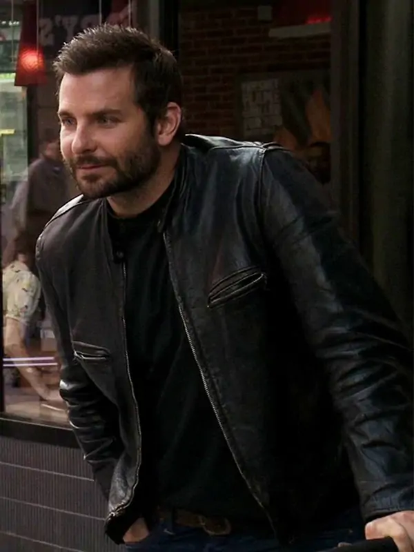 Burnt Bradley Cooper Black Leather Jacket