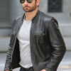 Burnt Bradley Cooper Black Leather Jacket
