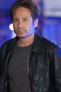 Californication S5 Hank Moody Black Leather Jacket