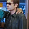 Californication S5 Hank Moody Black Leather Jacket