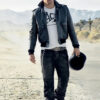 Channing Tatum Black Leather Bomber Jacket