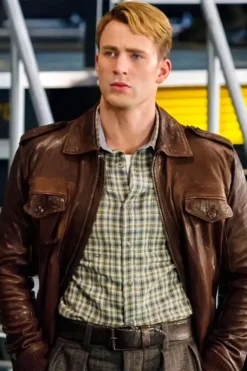 Captain America Chris Evans The Avengers Leather Jacket