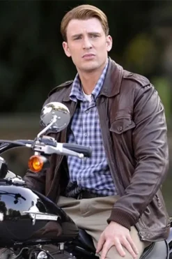 Captain America Chris Evans The Avengers Leather Jacket