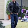 Daddy's Home Mark Wahlberg Distressed Leather Jacket