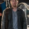 Daddy's Home Mark Wahlberg Distressed Leather Jacket
