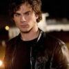 Damon Salvatore The Vampire Diaries Leather Jacket