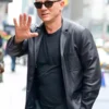 Daniel Craig Black Leather Blazer