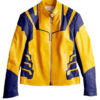 Deadpool & Wolverine 2024 Hugh Jackman Yellow Leather Jacket