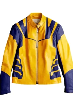 Deadpool & Wolverine 2024 Hugh Jackman Yellow Leather Jacket