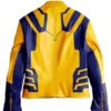 Deadpool & Wolverine 2024 Hugh Jackman Yellow Leather Jacket