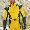 Deadpool & Wolverine 2024 Hugh Jackman Yellow Leather Jacket