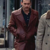 Donnie Brasco Johnny Depp Brown Leather Blazer