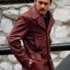 Donnie Brasco Johnny Depp Brown Leather Blazer