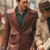 Donnie Brasco Johnny Depp Brown Leather Blazer