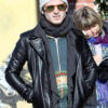 Elijah Wood Black Leather Jacket