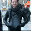 Elijah Wood Black Leather Jacket