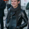Elijah Wood Black Leather Jacket