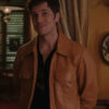 Emily In Paris Lucas Bravo Leather Jacket