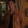 Emily In Paris Lucas Bravo Leather Jacket