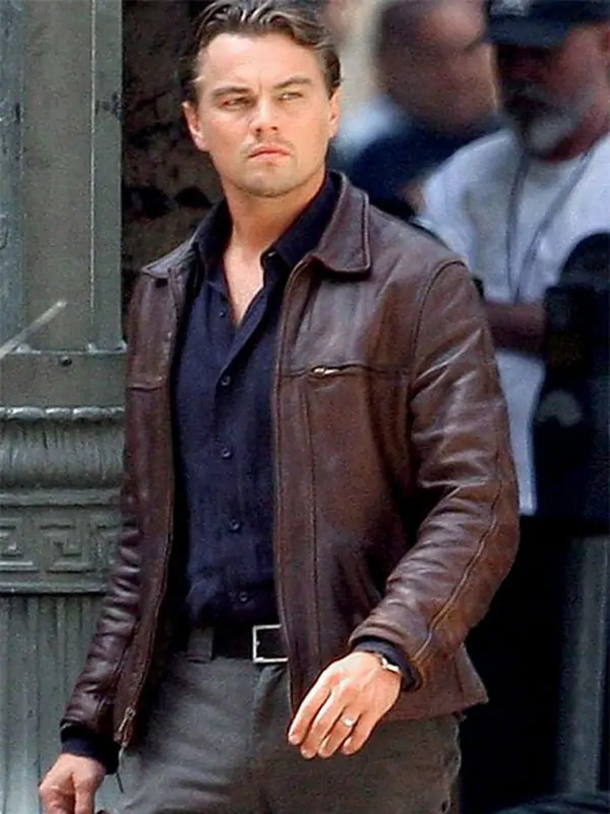 Inception Leonardo DiCaprio Brown Leather Jacket