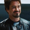 Iron Man Tony Stark Biker Leather Jacket
