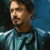 Iron Man Tony Stark Biker Leather Jacket
