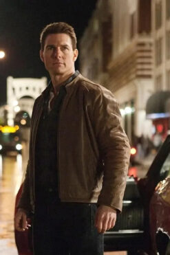 Jack Reacher Tom Cruise Brown Leather Jacket
