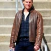 Jack Reacher Tom Cruise Brown Leather Jacket