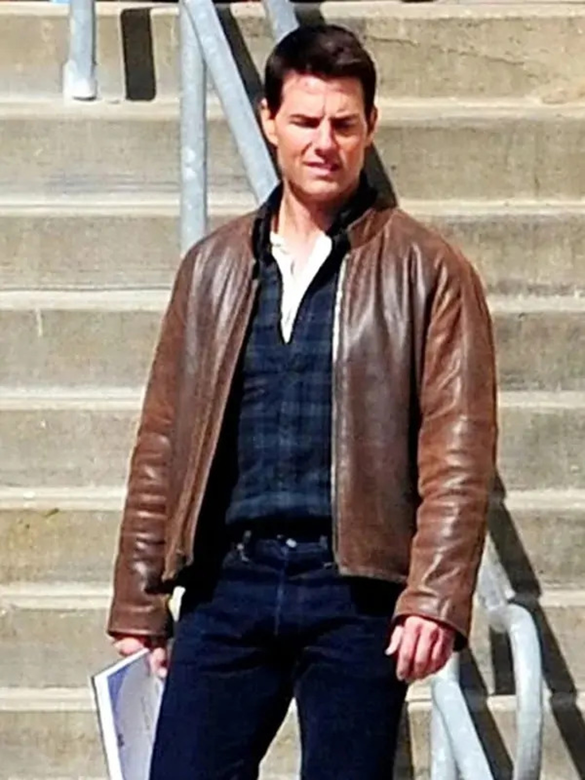 Jack Reacher Tom Cruise Brown Leather Jacket