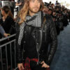 Jared Leto Black Leather Jacket