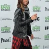 Jared Leto Black Leather Jacket