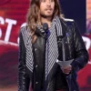 Jared Leto Black Leather Jacket