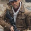 Jason Statham The Expendables 2 Distressed Leather Jacket