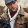 Jason Statham The Expendables 2 Distressed Leather Jacket