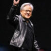 Jensen Huang Black Leather Jacket