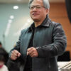 Jensen Huang Black Leather Jacket