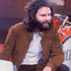Jim Morrison Brown Suede Leather Jacket