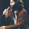 Jim Morrison Brown Suede Leather Jacket
