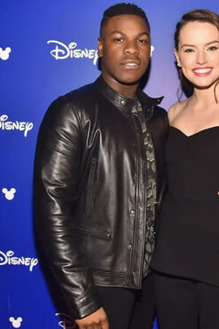 John Boyega Black Leather Jacket