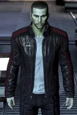 John Shepard Mass Effect 3 N7 Leather Jacket
