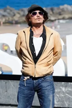 Johnny Depp Crock of Gold Leather Jacket