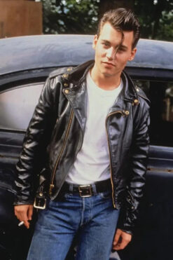 Johnny Depp Cry Baby Wade Walker Leather Jacket