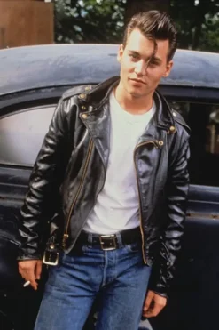 Johnny Depp Cry Baby Wade Walker Leather Jacket