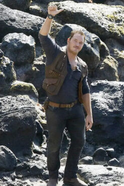 Jurassic World Fallen Kingdom Chris Pratt Leather Vest