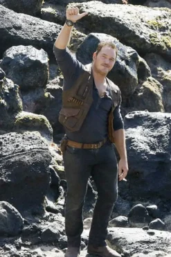 Jurassic World Fallen Kingdom Chris Pratt Leather Vest