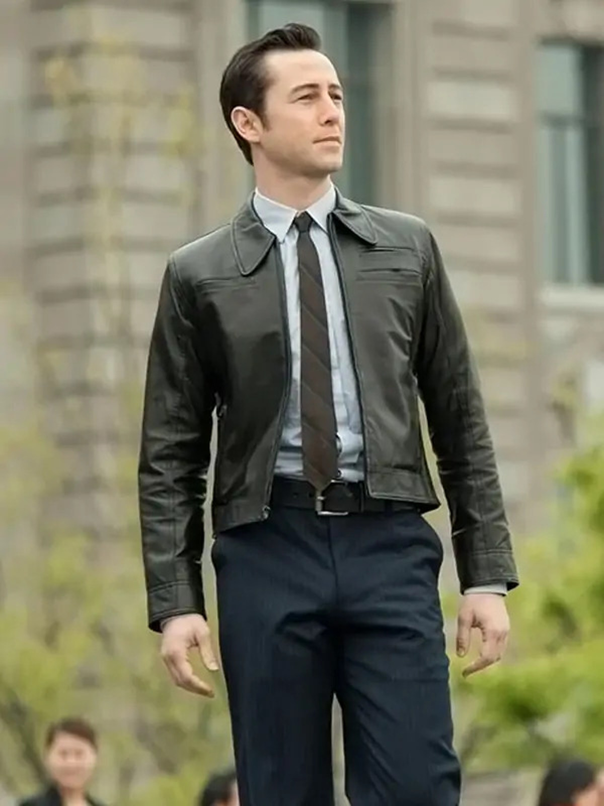 Looper Joseph Gordon Black Leather Jacket