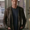 Love Happens Aaron Eckhart Brown Leather Trench Coat