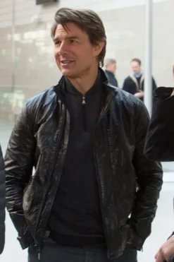 Mission Impossible Rogue Nation Tom Cruise Leather Jacket