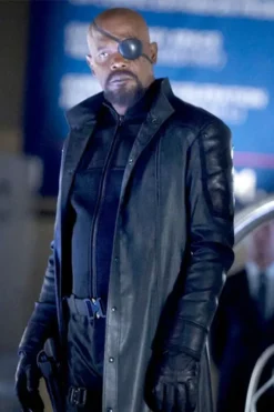 Nick Fury The Avengers Leather Trench Coat